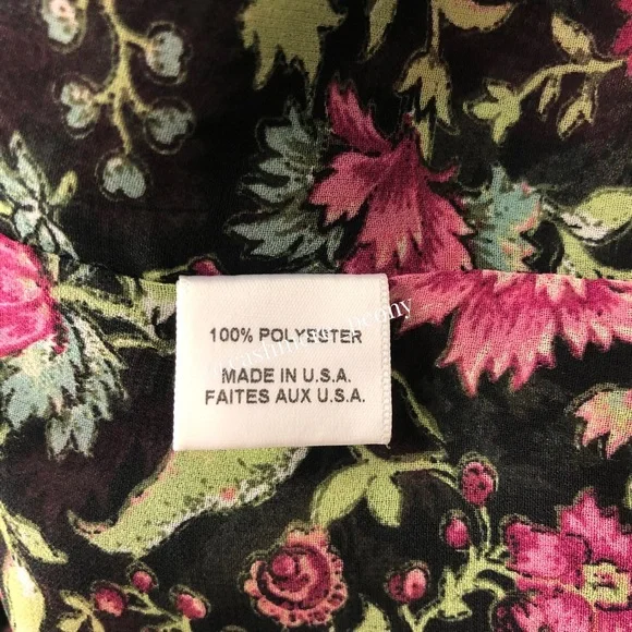 Misa Los Angeles Alicia Floral‎ Flare-Sleeve Blouse Small - Picture 12 of 12